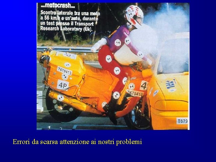 Errori da scarsa attenzione ai nostri problemi Errori da scarsa attenzione ai nostri problemi
