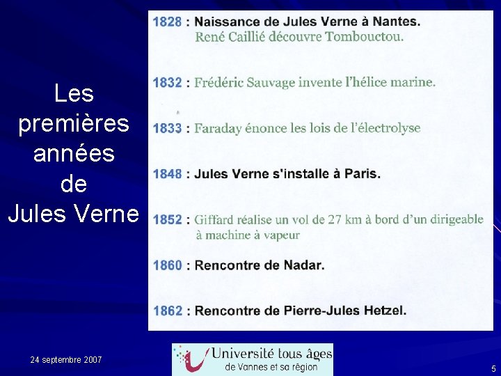 Les premières années de Jules Verne 24 septembre 2007 5 