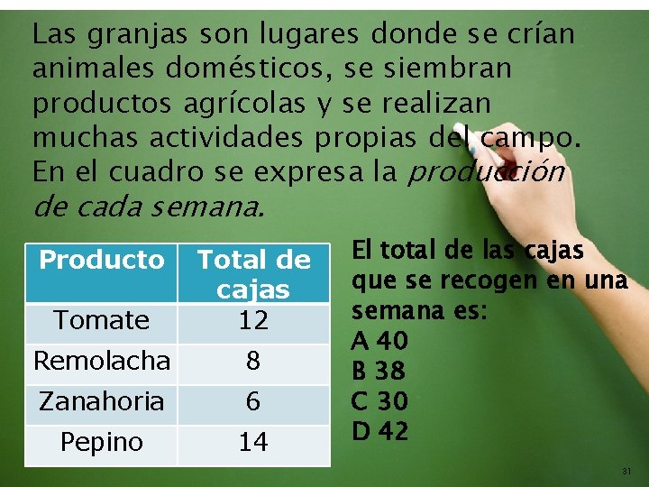 Las granjas son lugares donde se crían animales domésticos, se siembran productos agrícolas y