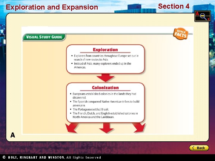 Exploration and Expansion Section 4 