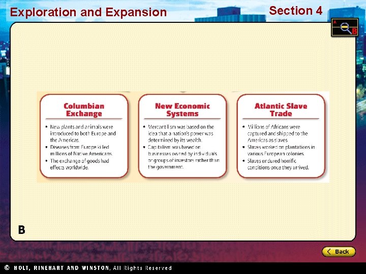 Exploration and Expansion Section 4 