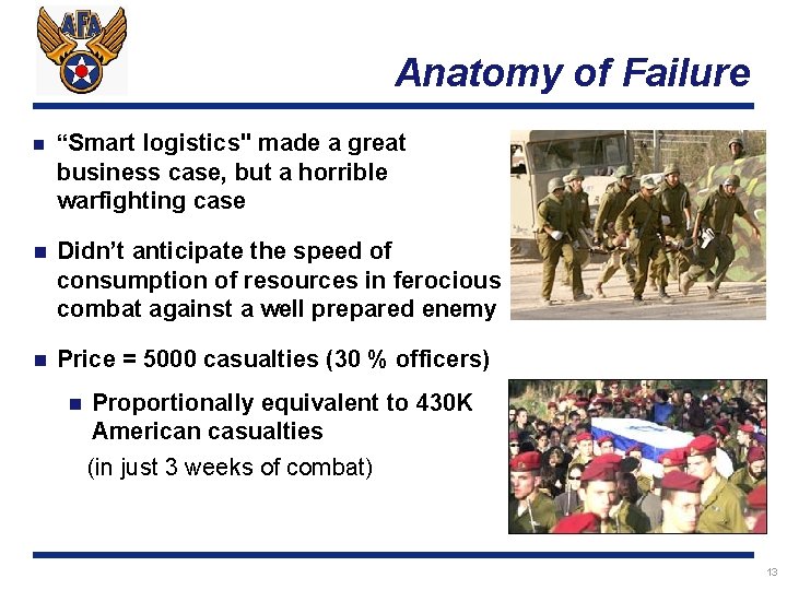 Anatomy of Failure n “Smart logistics" made a great business case, but a horrible