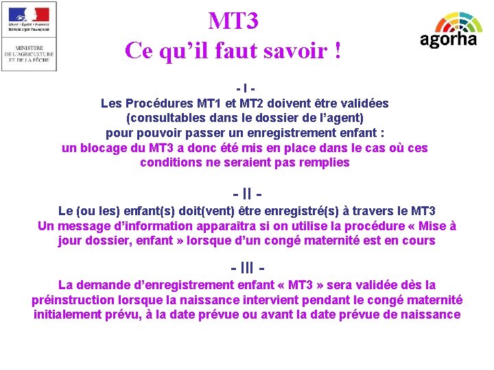 MT 3 Ce qu’il faut savoir ! -ILes Procédures MT 1 et MT 2