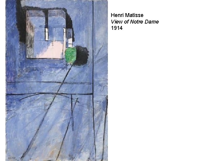 Henri Matisse View of Notre Dame 1914 