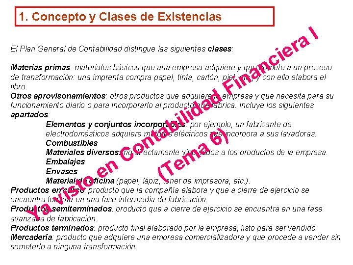 1 Concepto y Clases de Existencias I a