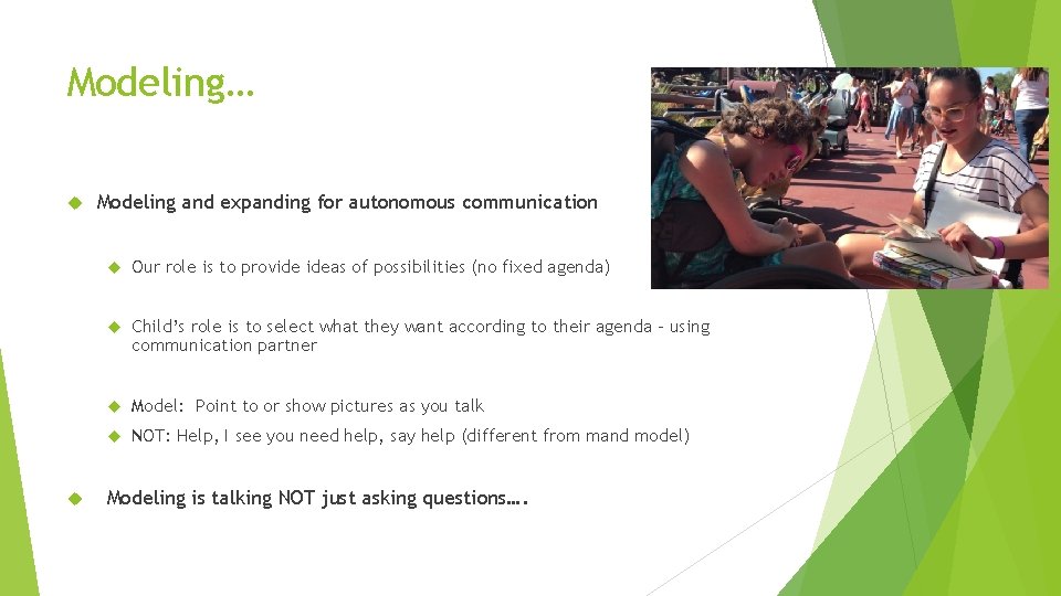 Modeling… Modeling and expanding for autonomous communication Our role is to provide ideas of Modeling… Modeling and expanding for autonomous communication Our role is to provide ideas of