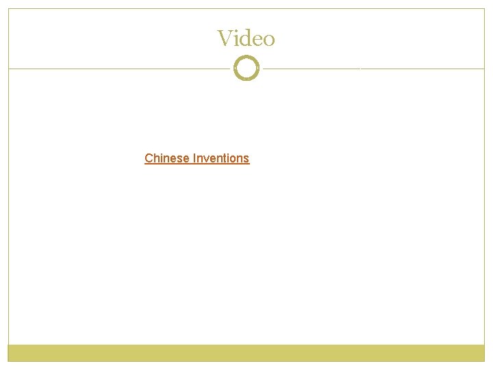 Video Chinese Inventions Video Chinese Inventions