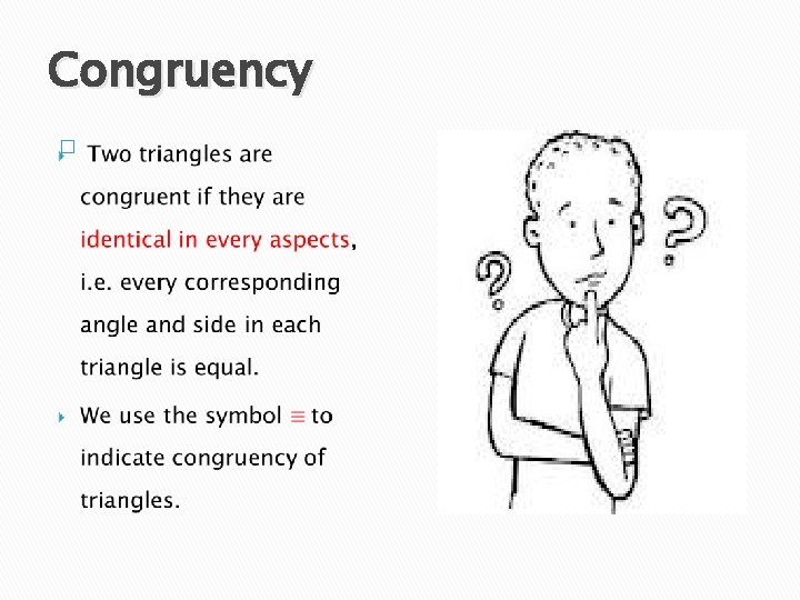 Congruency � 