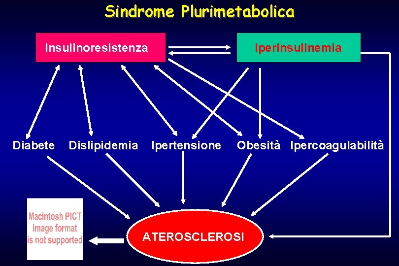 Sindrome Plurimetabolica Insulinoresistenza Diabete Dislipidemia Iperinsulinemia Ipertensione Obesità Ipercoagulabilità ATEROSCLEROSI 