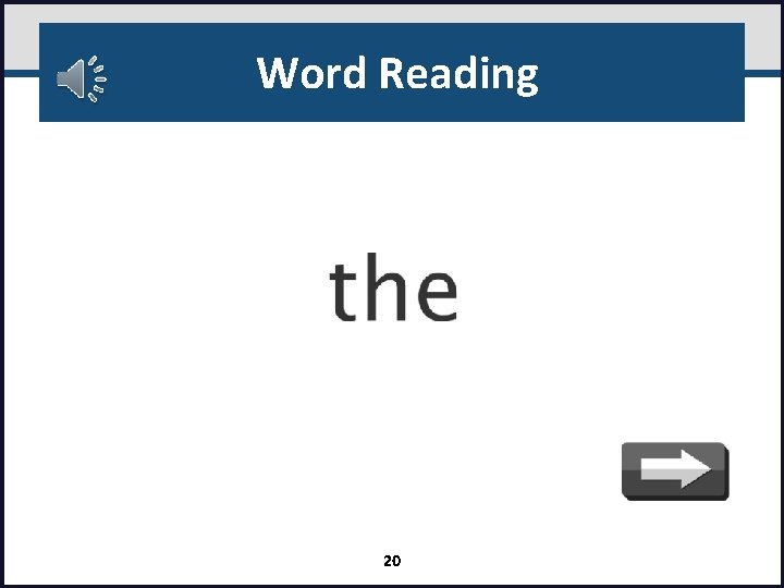 Word Reading 20 