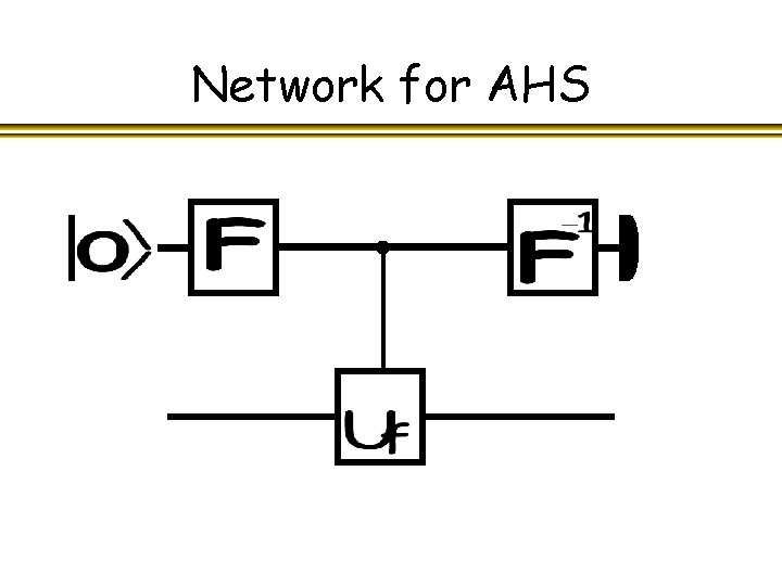 Network for AHS 