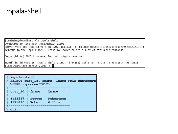 Impala-Shell 