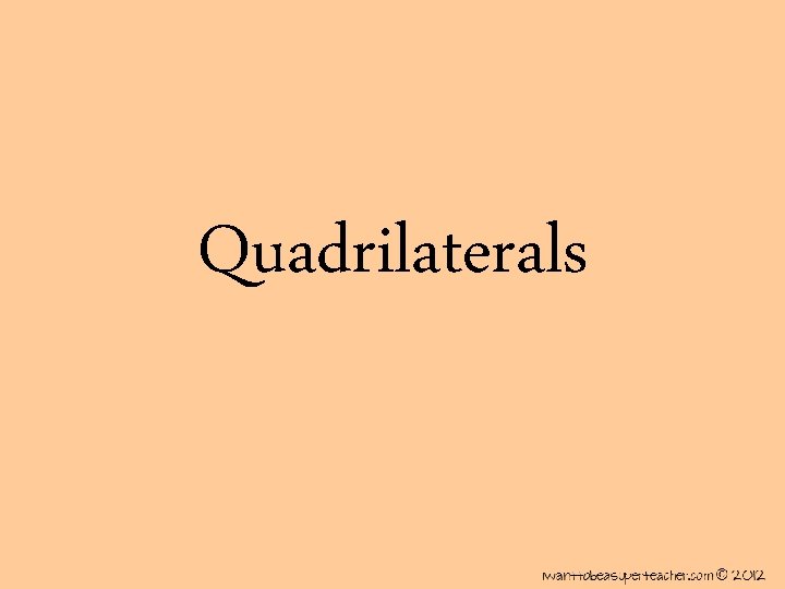 Quadrilaterals 