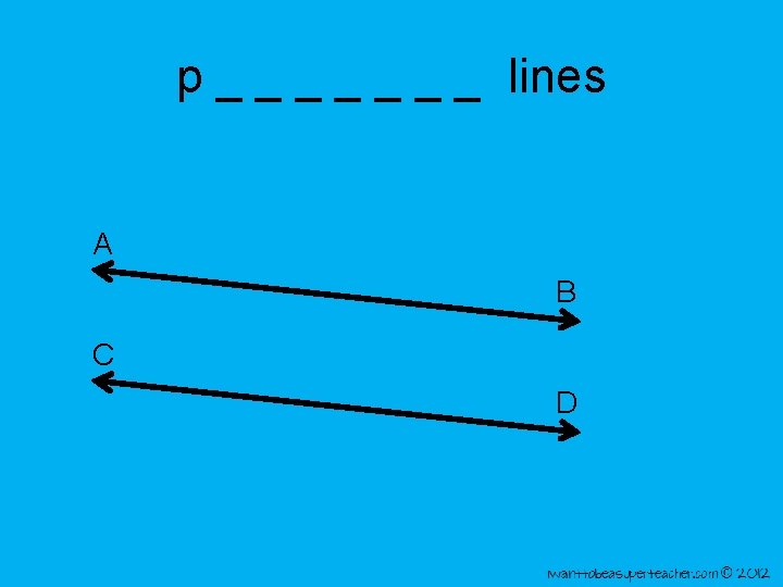 p _ _ _ _ lines A B C D 