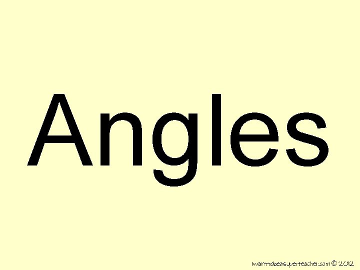 Angles 