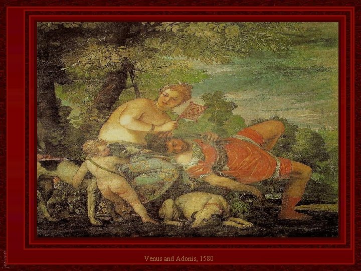 Venus and Adonis, 1580 