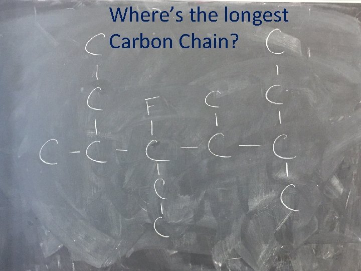 Where’s the longest Carbon Chain? 