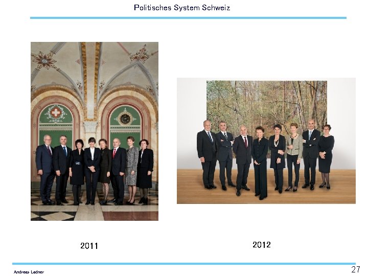 Politisches System Schweiz 2011 Andreas Ladner 2012 27 