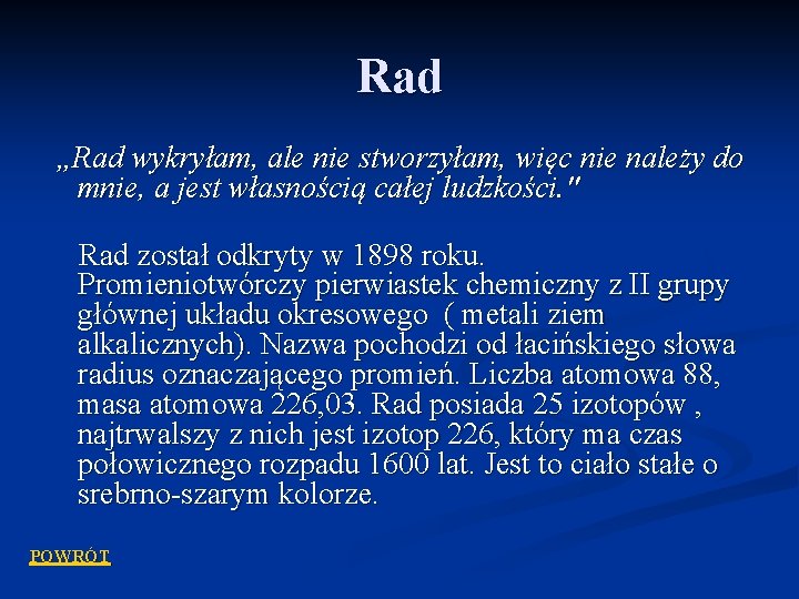 Rad „Rad wykryłam, ale nie stworzyłam, więc nie należy do mnie, a jest własnością