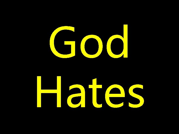God Hates 