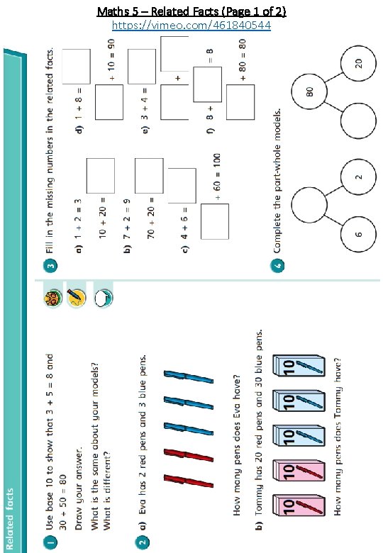 Maths 5 – Related Facts (Page 1 of 2) https: //vimeo. com/461840544 20 Maths 5 – Related Facts (Page 1 of 2) https: //vimeo. com/461840544 20