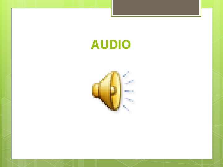 AUDIO AUDIO