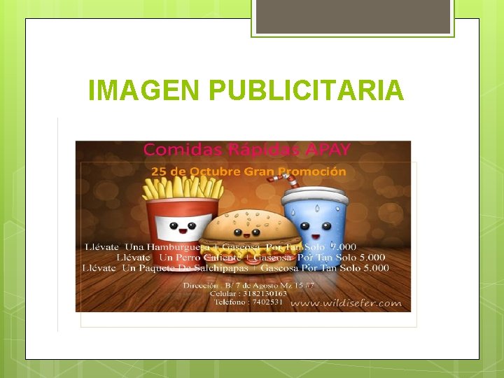 IMAGEN PUBLICITARIA IMAGEN PUBLICITARIA
