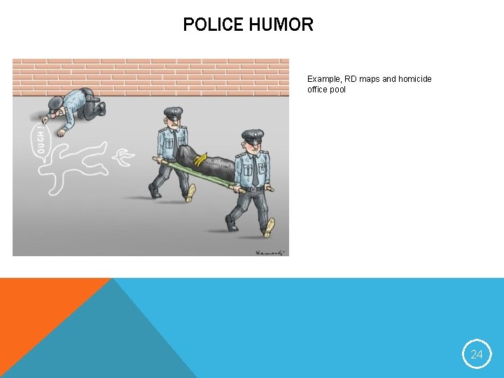 POLICE HUMOR Example, RD maps and homicide office pool 24 