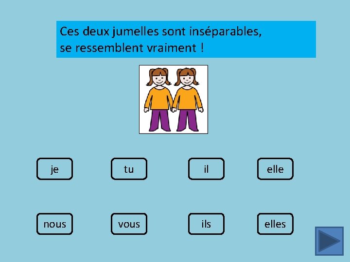 Ces deux jumelles sont inséparables, se ressemblent vraiment ! je tu il elle nous