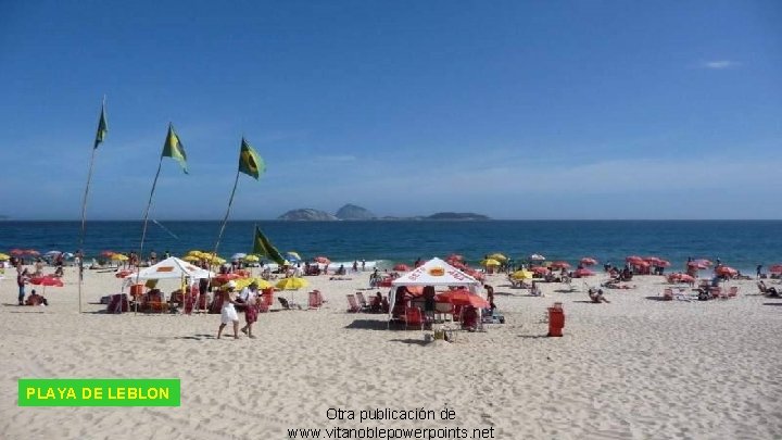 PLAYA DE LEBLON Otra publicación de www. vitanoblepowerpoints. net 