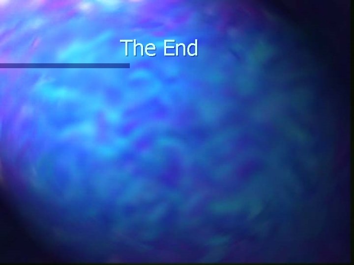 The End 