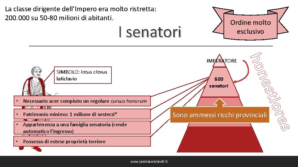 La classe dirigente dell’Impero era molto ristretta: 200. 000 su 50 -80 milioni di