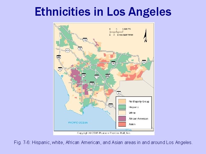 Ethnicities in Los Angeles Fig. 7 -6: Hispanic, white, African American, and Asian areas