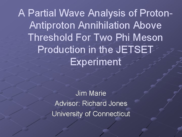 A Partial Wave Analysis of Proton. Antiproton Annihilation Above Threshold For Two Phi Meson