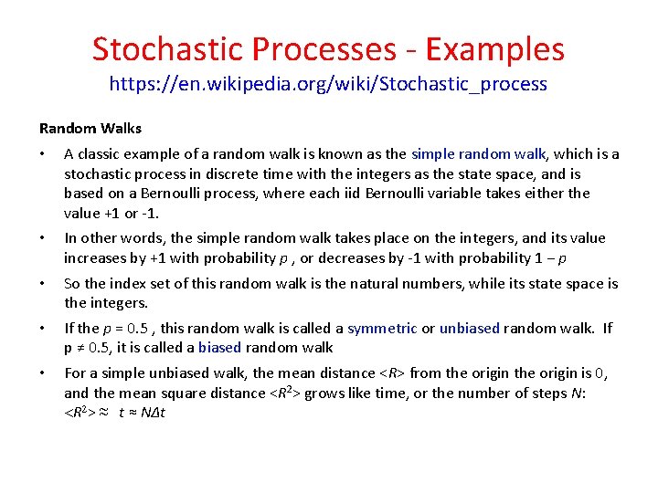 Lecture 14 Introduction to Stochastic Processes Hurst Exponent