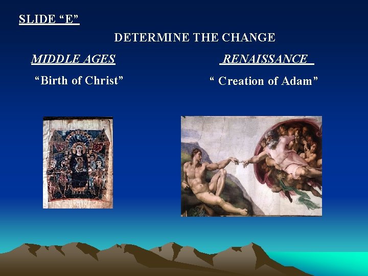 THE RENAISSANCE IN EUROPE GLOBAL THEME Note to