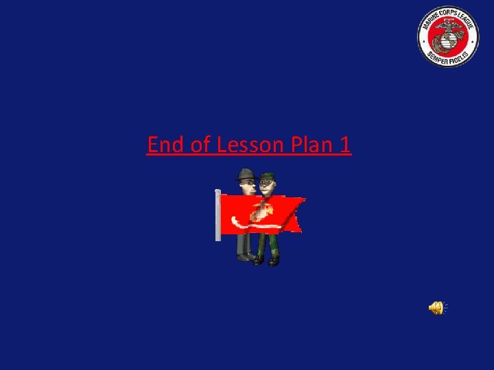 End of Lesson Plan 1 