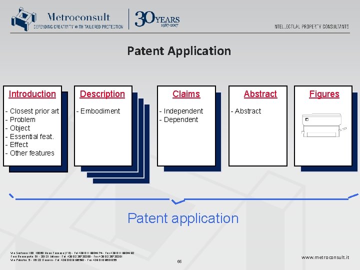 Patent Application Introduction - Closest prior art - Problem - Object - Essential feat.