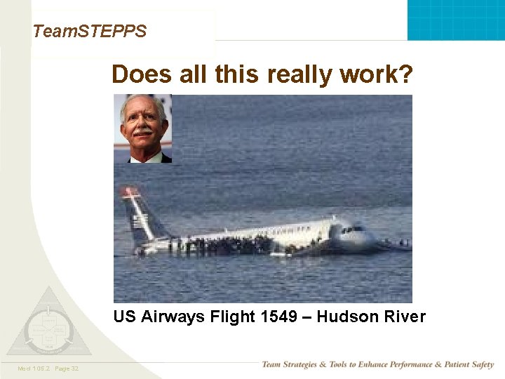 Team. STEPPS Does all this really work? US Airways Flight 1549 – Hudson River