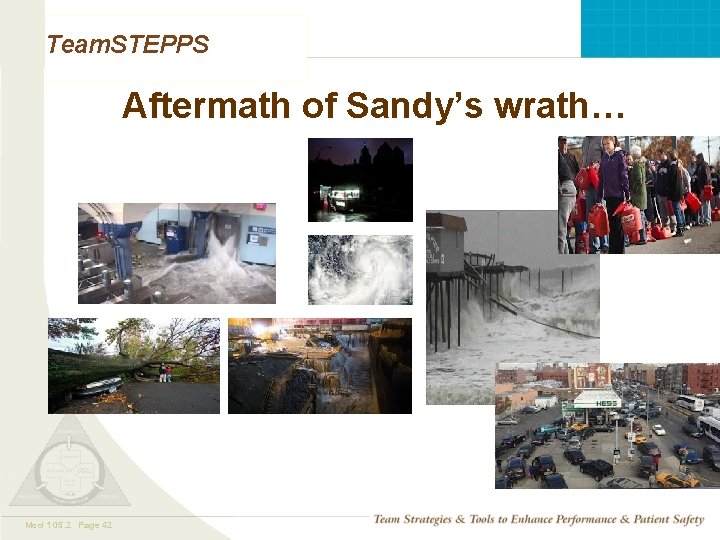 Team. STEPPS Aftermath of Sandy’s wrath… Mod 1 05. 2 Page 42 TEAMSTEPPS 05.