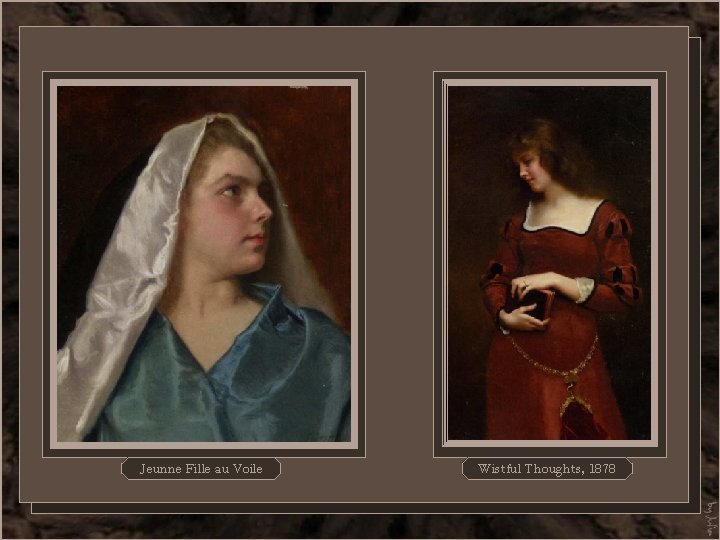 Jeunne Fille au Voile Wistful Thoughts, 1878 