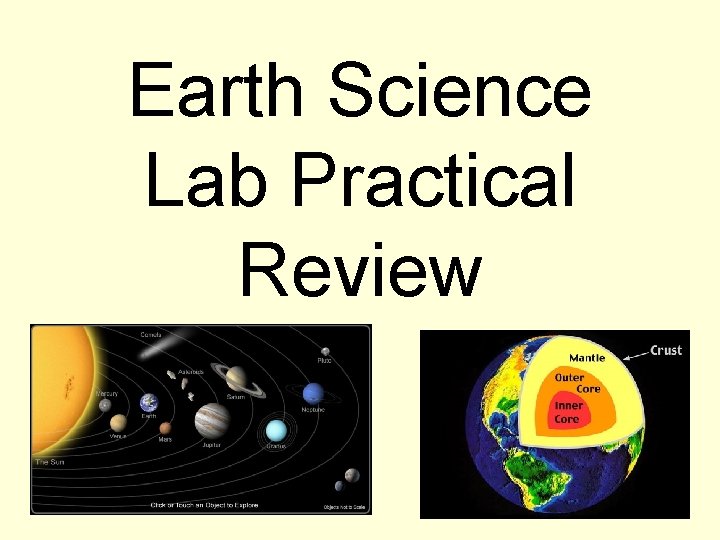 Earth Science Lab Practical Review 