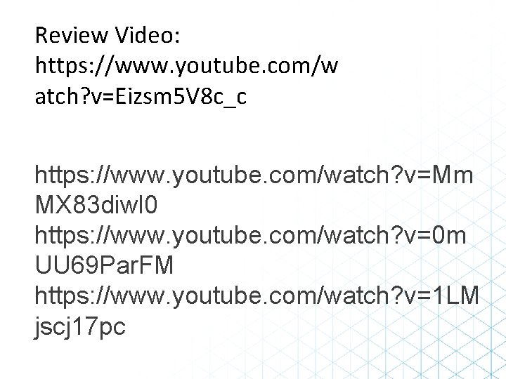 Review Video: https: //www. youtube. com/w atch? v=Eizsm 5 V 8 c_c https: //www. Review Video: https: //www. youtube. com/w atch? v=Eizsm 5 V 8 c_c https: //www.