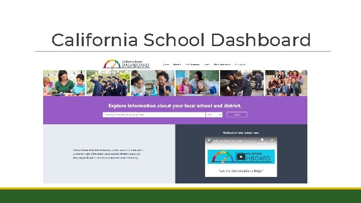 California School Dashboard 