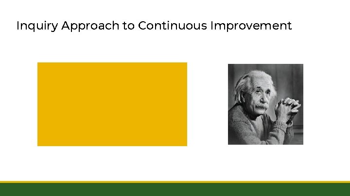 Inquiry Approach to Continuous Improvement 
