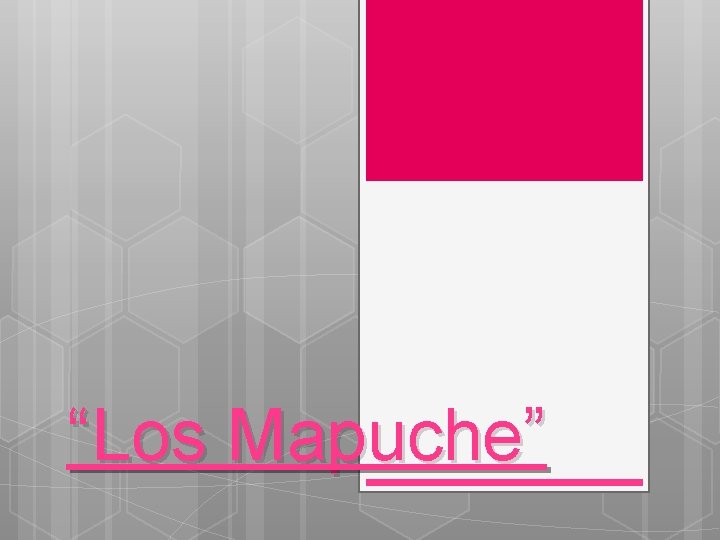 “Los Mapuche” 