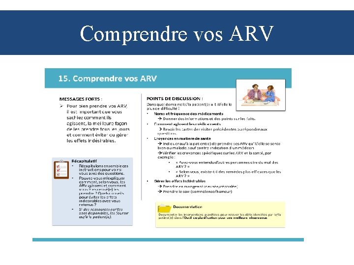 Comprendre vos ARV 