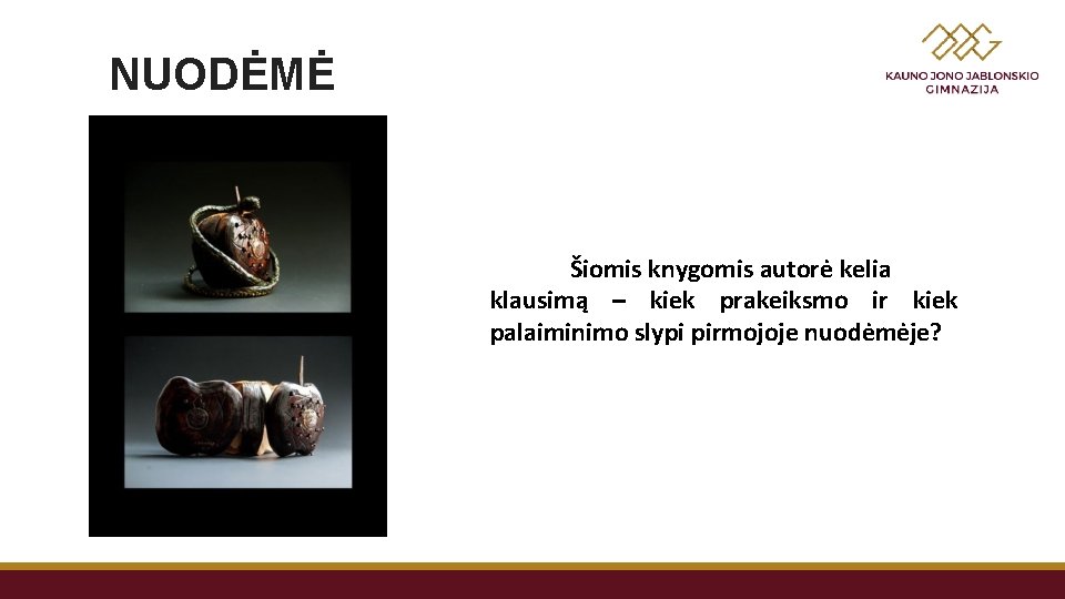 NUODĖMĖ Šiomis knygomis autorė kelia klausimą – kiek prakeiksmo ir kiek palaiminimo slypi pirmojoje