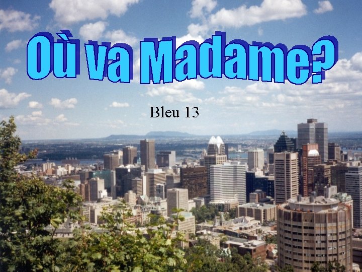 Bleu 13 