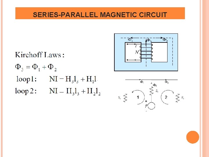 SERIES-PARALLEL MAGNETIC CIRCUIT 